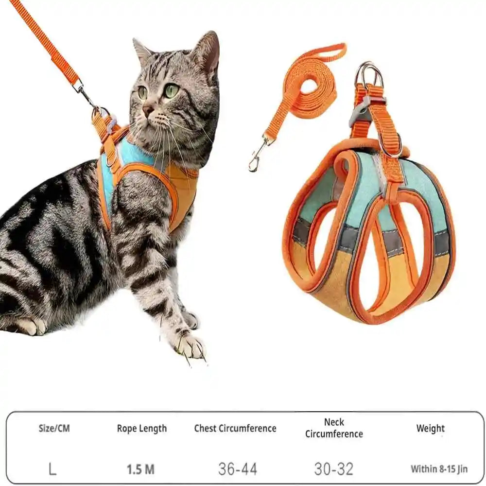 Reflective Escape-Proof Cat Harness & Leash