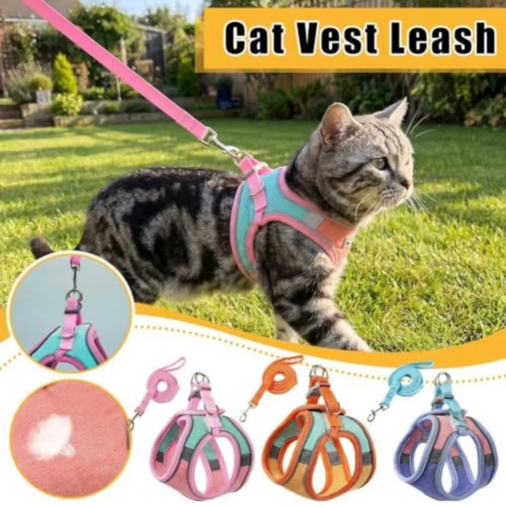 Reflective Escape-Proof Cat Harness & Leash