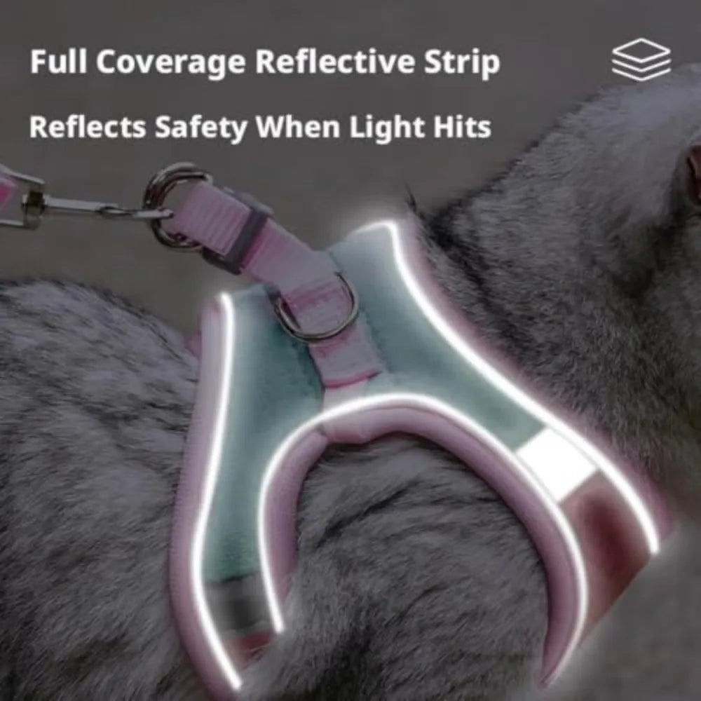 Reflective Escape-Proof Cat Harness & Leash