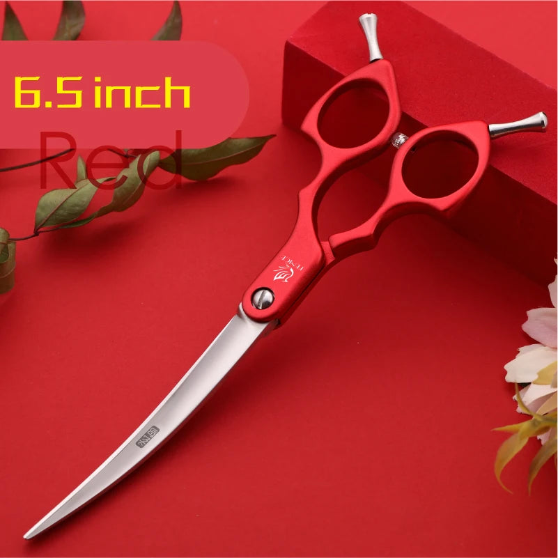 Professional 440C Curved Dog Grooming Shears