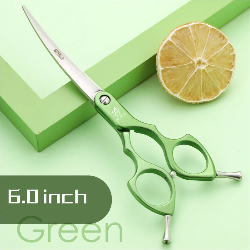 Professional 440C Curved Dog Grooming Shears