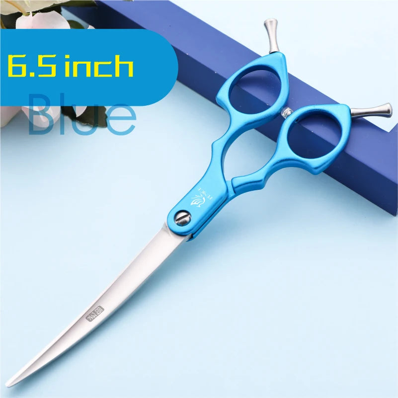 Professional 440C Curved Dog Grooming Shears