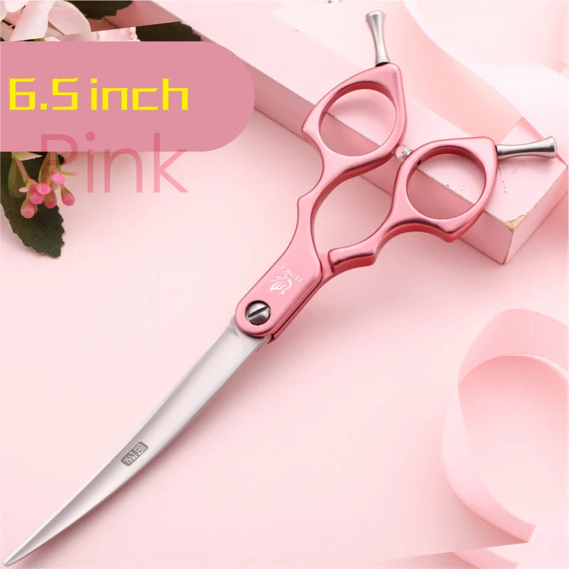 Professional 440C Curved Dog Grooming Shears