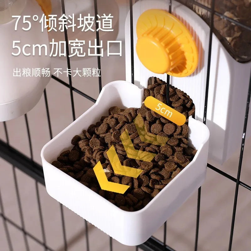 Pet Hanging Cage Drinking Water Device Hanging Cage Dog Basin Dog Drinking Water Pet Supplies Cat Bowl Automatic Feeder