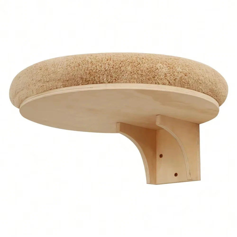 Wall-Mounted Cat Climbing Set with Hammock