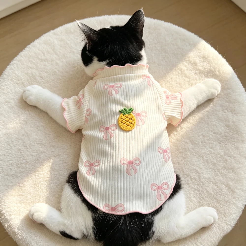 Breathable Lightweight Dog Tshirt Pet Vest Summer Wear Comfortable Elastic Soft for Small Dogs Cats Cute Design Pet Clothing Summer Outfit
