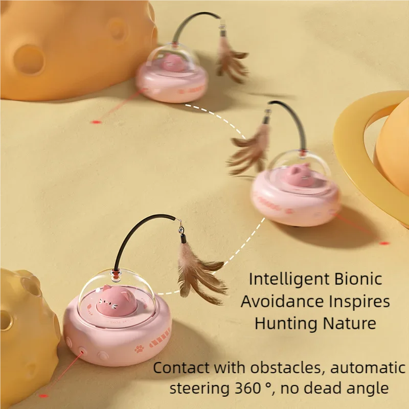Smart UFO Teaser Toy for Cats