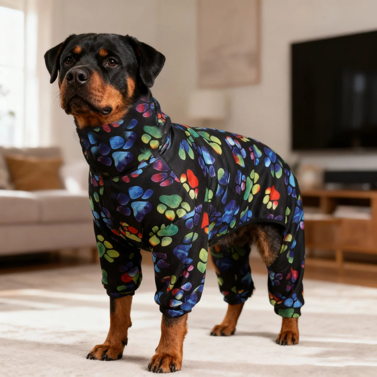All-Season Paw Print Dog T-Shirt