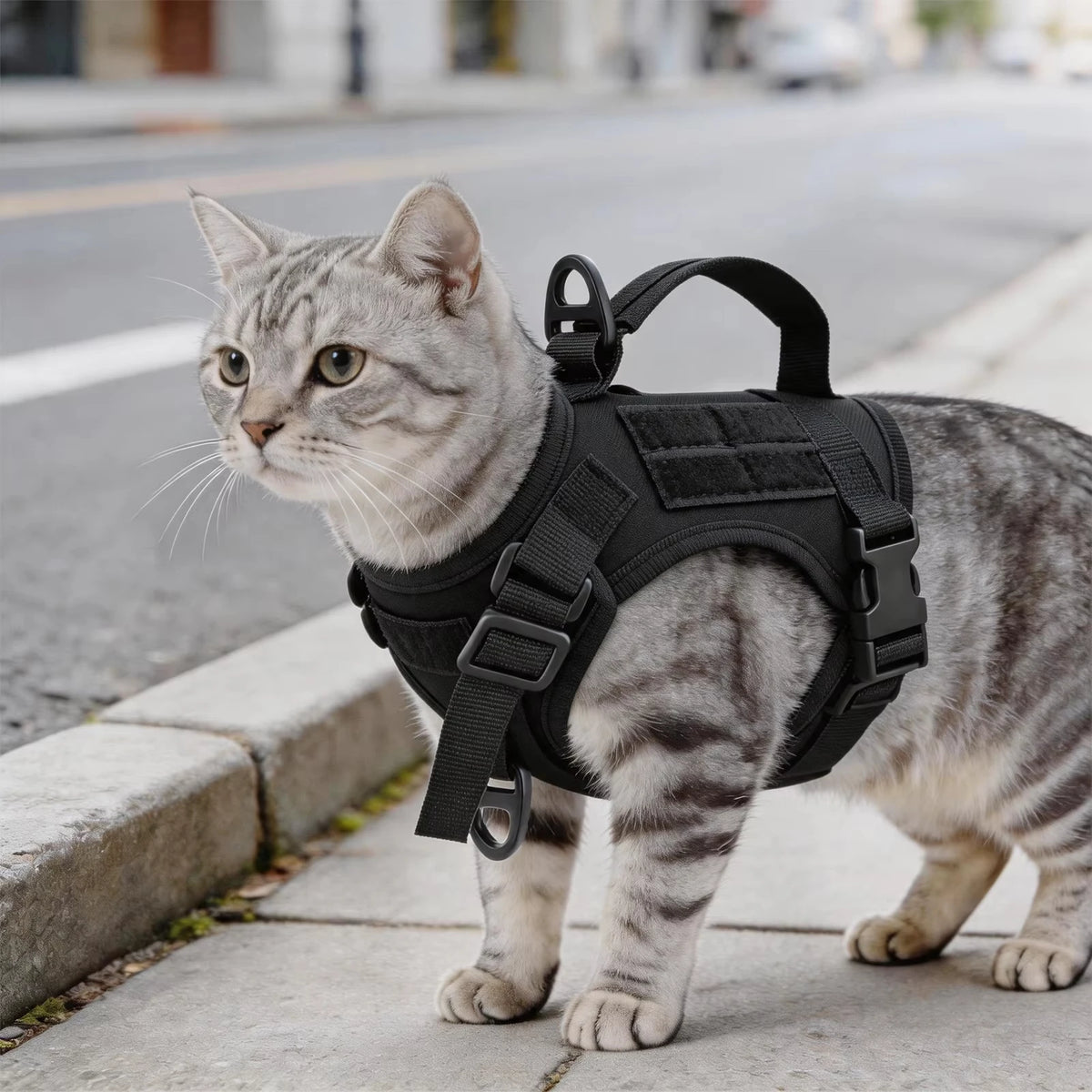 Escape-Proof Tactical Cat Harness & Leash Set