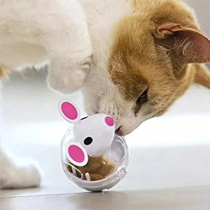 Treat-Dispensing Tumbler Ball for Cats
