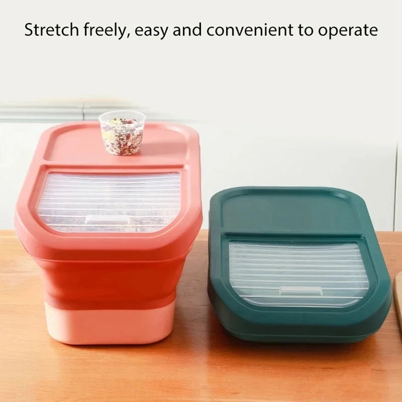 Collapsible Airtight Pet Food Storage Container