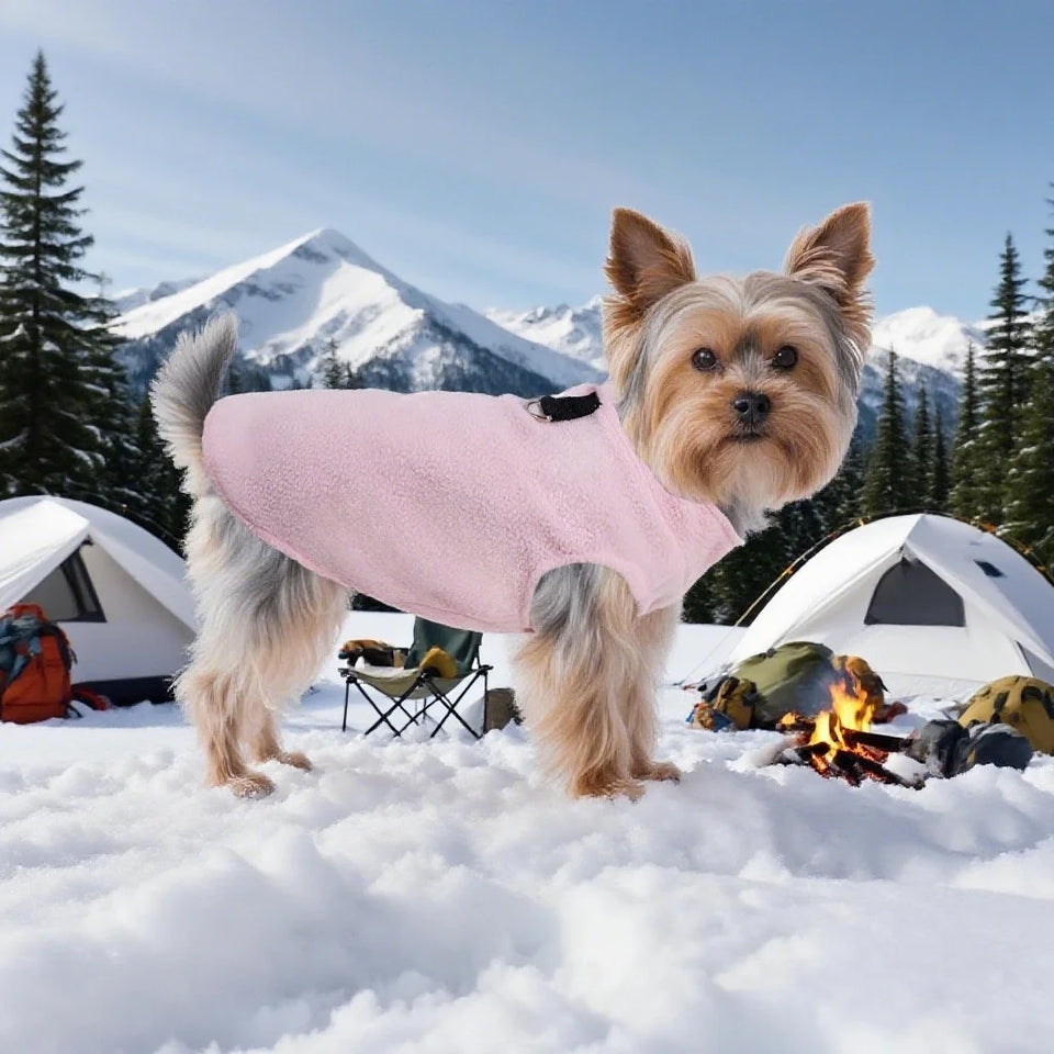 Dog vest with a leash hole, soft and comfortable. Essential for dogs when going out. Available in multiple colors.