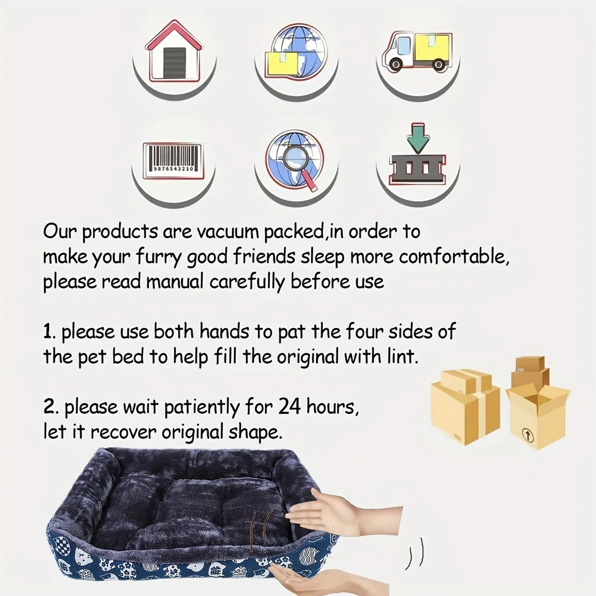 Sofa-Style Winter Pet Bed for Dogs & Cats