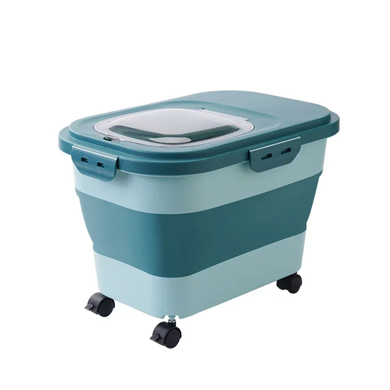 Collapsible Airtight Pet Food Storage Container