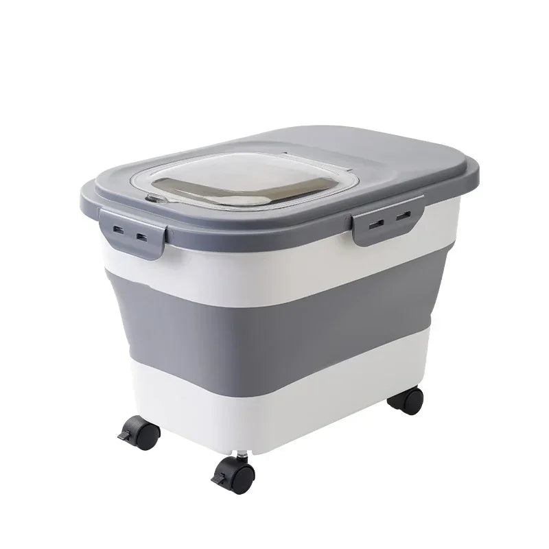 Collapsible Airtight Pet Food Storage Container