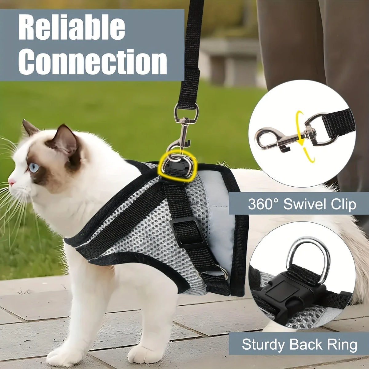 Pets Collar, Harness, Cats Pet Products Kitten Accessories Goods Kittens Harness Leash Things Breast-band Supplies For Cat Home