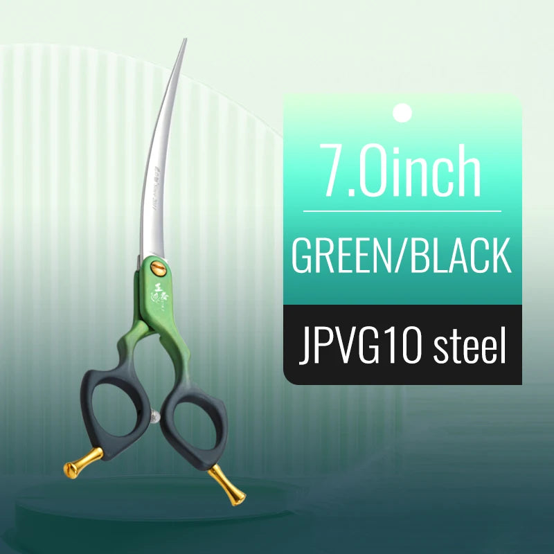 Professional 440C Curved Dog Grooming Shears