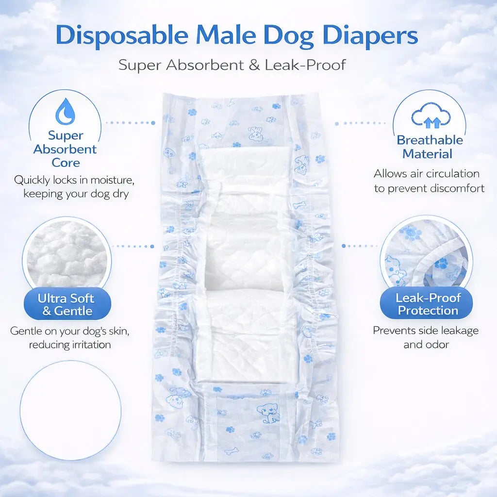 30-Count Disposable Pet Diapers