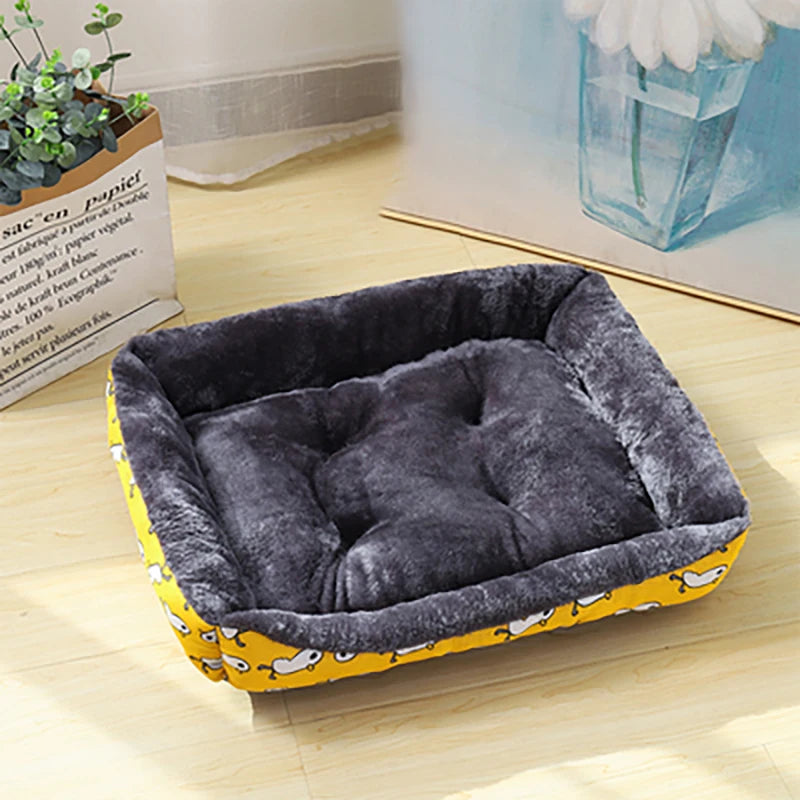 Sofa-Style Winter Pet Bed for Dogs & Cats