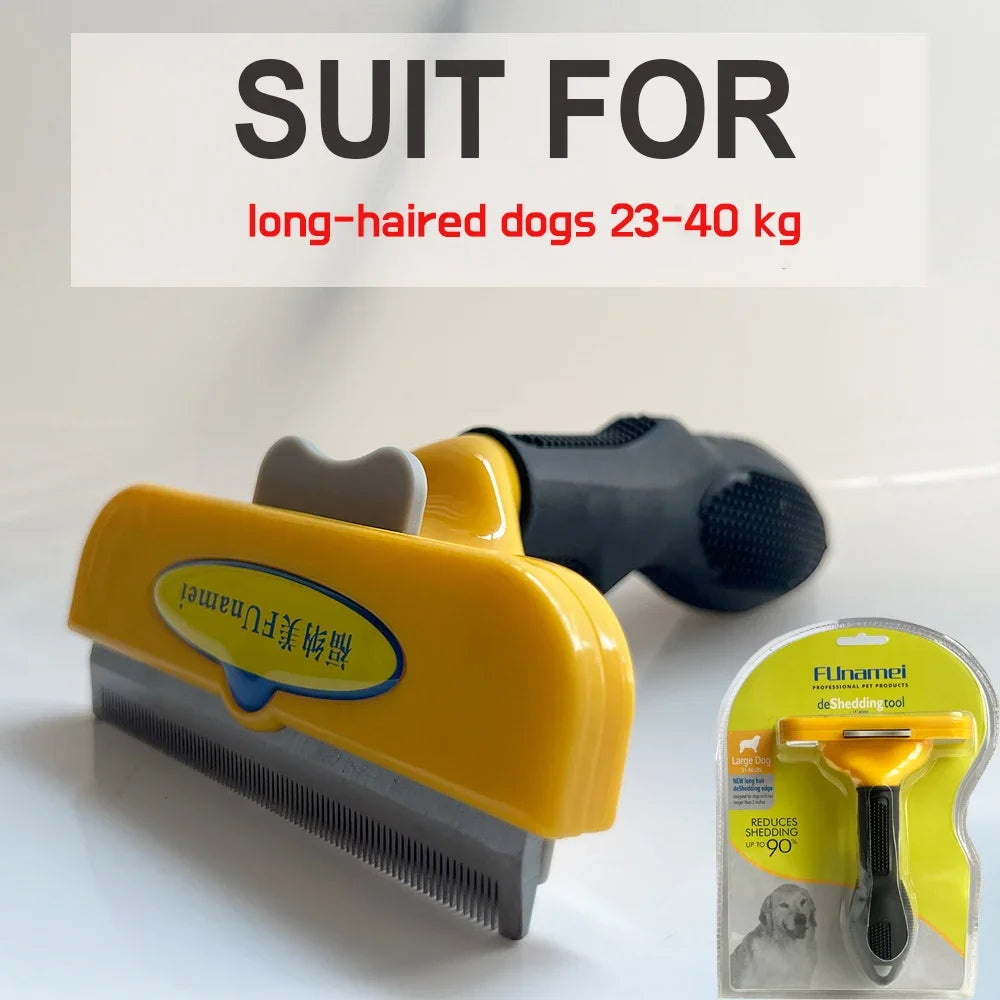 Massage & Deshedding Brush for Dogs and Cats