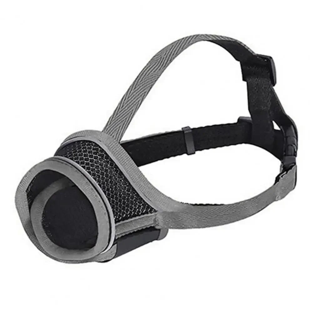Breathable Adjustable Dog Muzzle Anti-Bite Mask  - Soft for Chewing Prevention & Grooming (Comfort Fit, Secure Buckle)