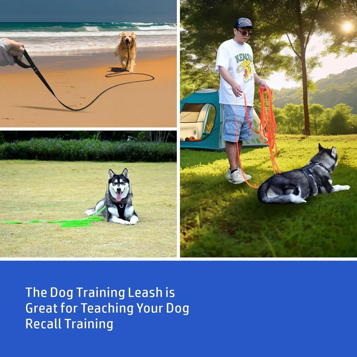 Long Waterproof Dog Training Leash