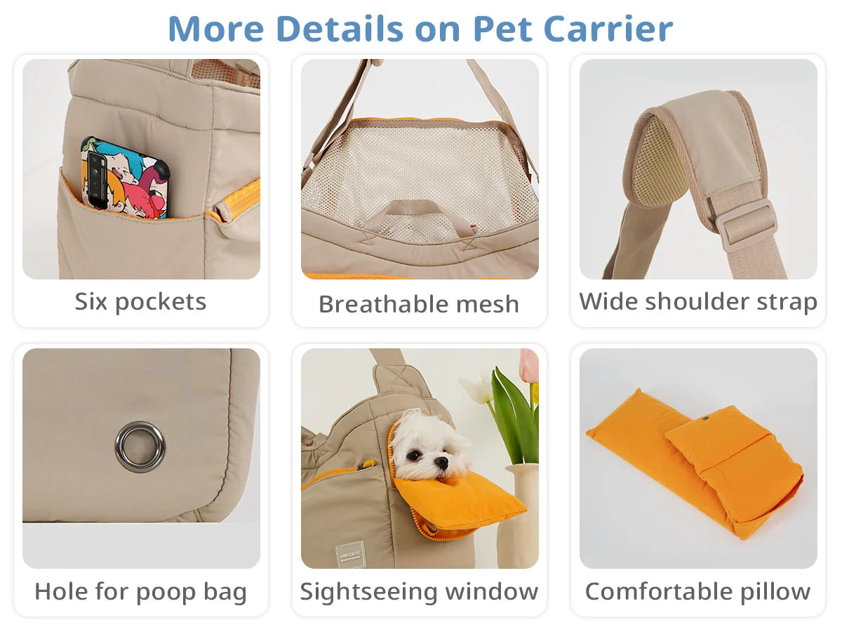 Airline-Style Foldable Dog Carrier Backpack