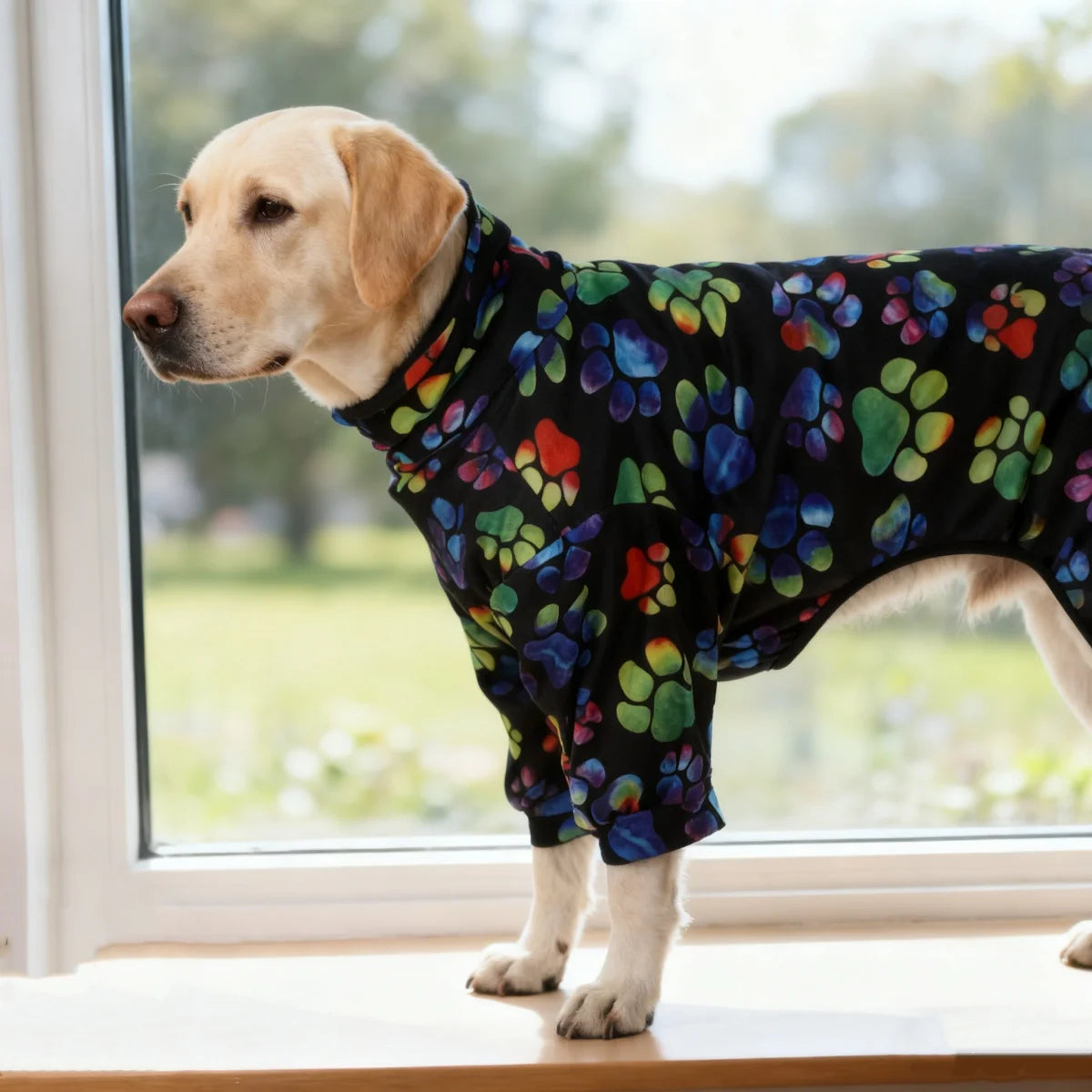 All-Season Paw Print Dog T-Shirt