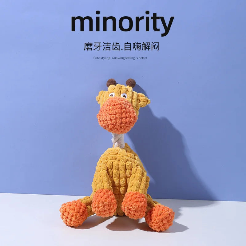Pet Toy Dog Bite Vocal Toy Funny Donkey Bite Resistant Molar Plush Interactive Dog Dog Bite Vocal Toy