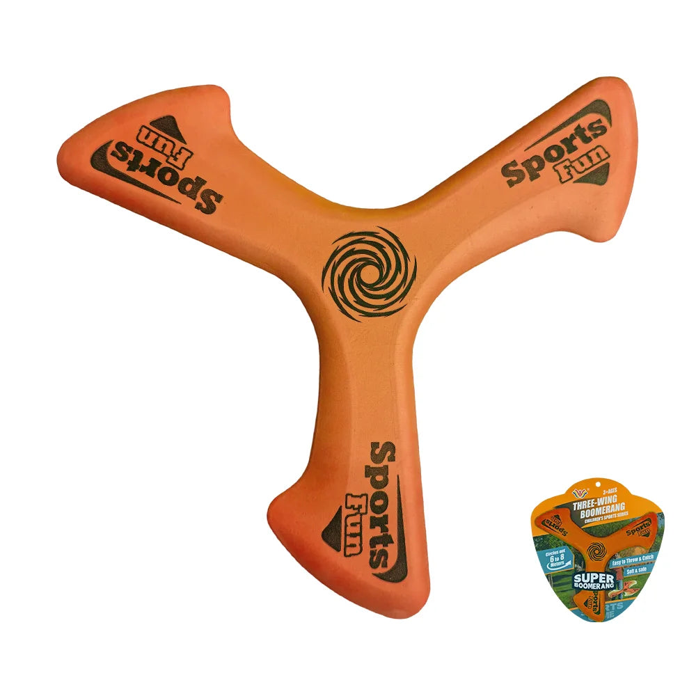 Outdoor Interactive Dog Boomerang Toy Three Wings Pet Flying Disc Lightweight Safe Bite Resistant Puppy Training Throw Play Toy Pet Entertainment Supplies
