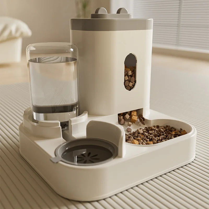 Automatic Pet Feeder, Fountain & Storage Station