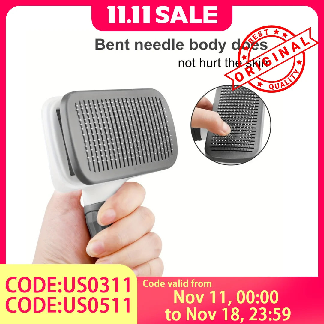 2-in-1 Pet Deshedding & Massage Brush