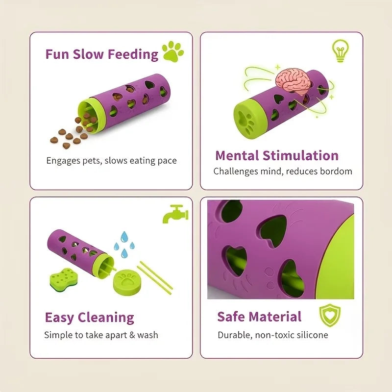 Slow Feeder Treat Dispenser & Chew Toy