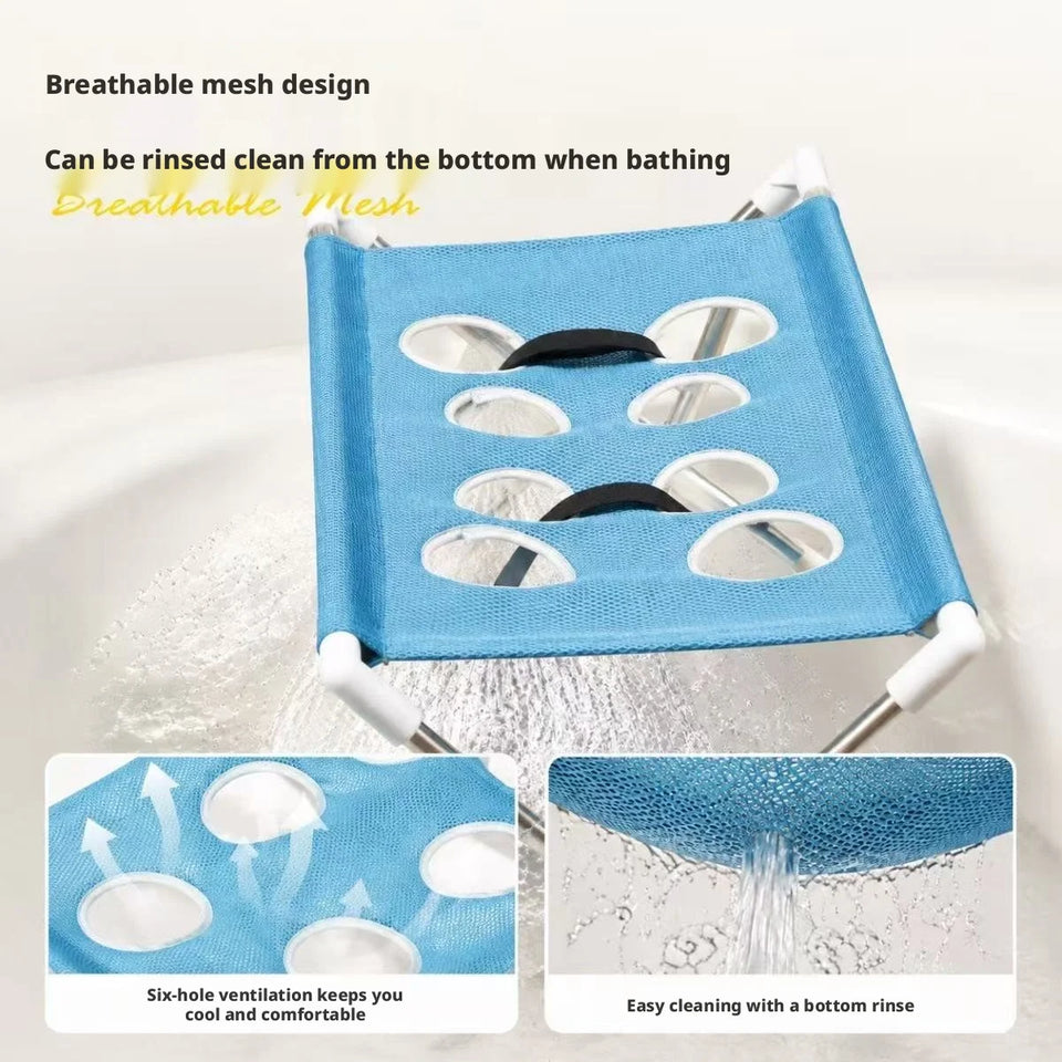 Pet Grooming Hammock Stand Foldable Cat Dog Bathing Rack Quick Dry Mesh Nail Trimming Holder for Small Medium Pets