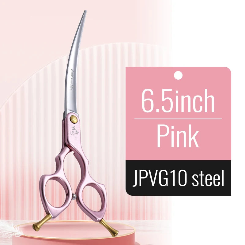 Professional 440C Curved Dog Grooming Shears