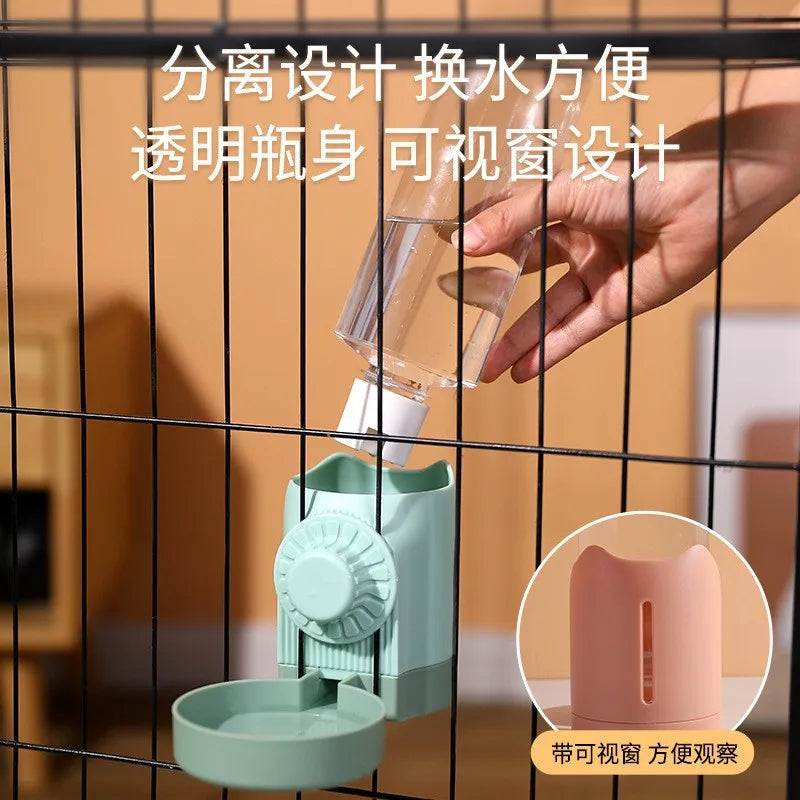 Pet Hanging Cage Drinking Water Device Hanging Cage Dog Basin Dog Drinking Water Pet Supplies Cat Bowl Automatic Feeder