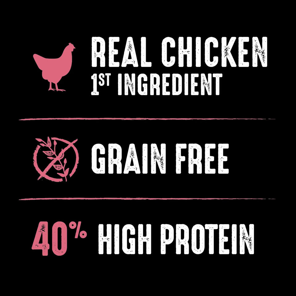 Grain Free Indoor Natural Dry Cat Food High Protein Chicken Salmon Recipe 4 Lb Bag