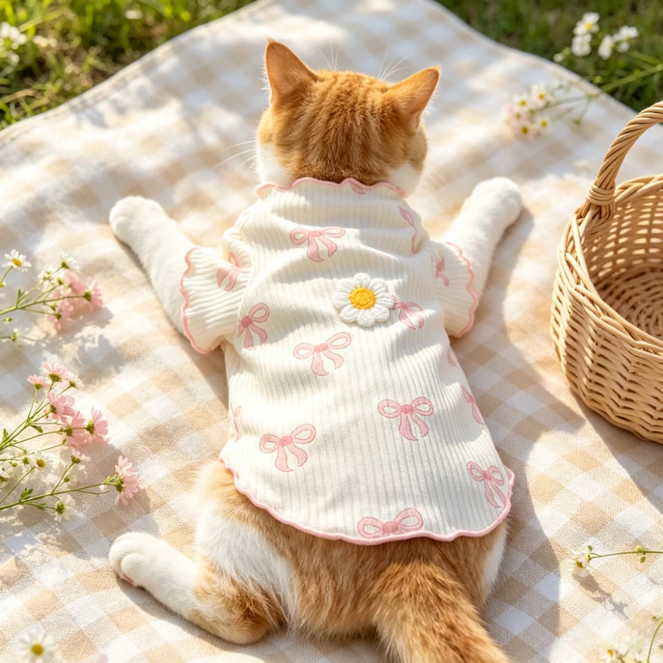 Elastic Dog Tshirt Soft Pet Vest Breathable Lightweight Summer Wear Comfortable for Small Dogs Cats Cute Design Pet Clothing