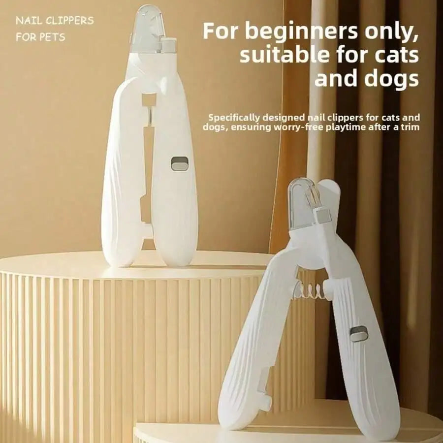 Pet Nail Clipper with LED Light & Limit Baffle, Anti Over‑Cutting Safe Grooming Tool for First‑Time Dog Cat Groomers