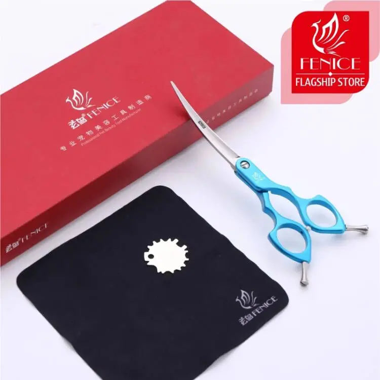 Professional 440C Curved Dog Grooming Shears