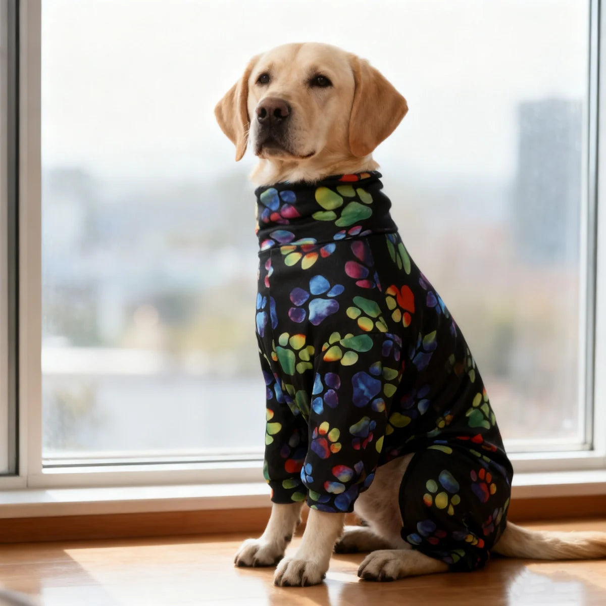 All-Season Paw Print Dog T-Shirt