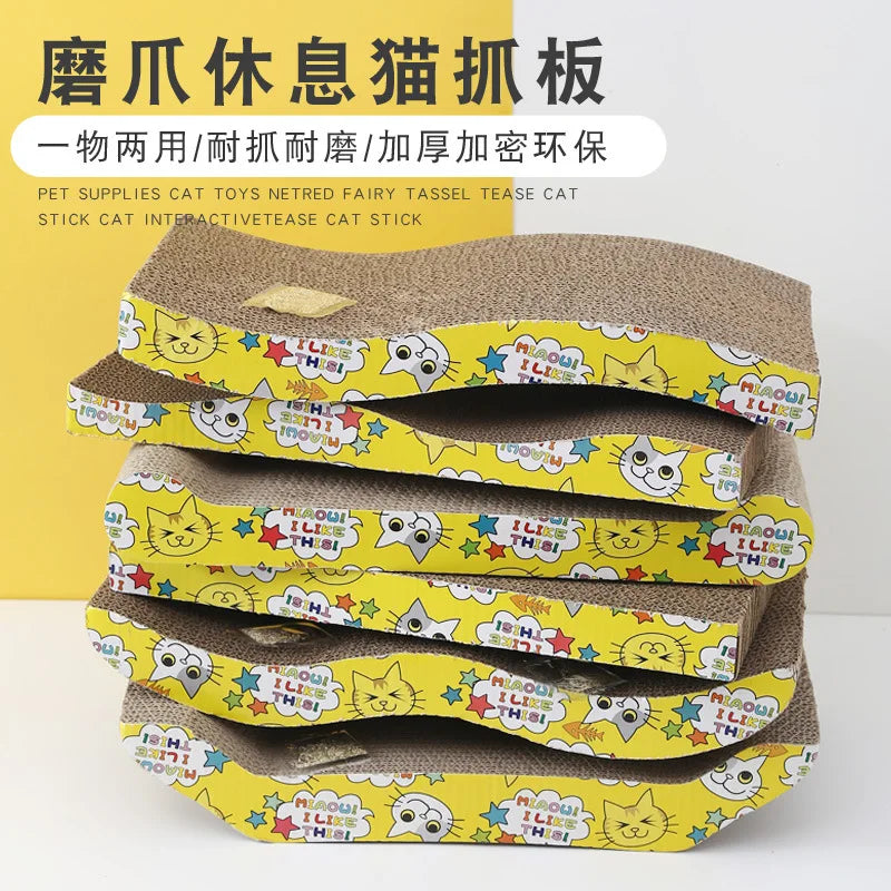 Grinding claw cat toy cat scratch board manufacturers spot pet supplies corrugated paper cat scratch board scratch resistant var