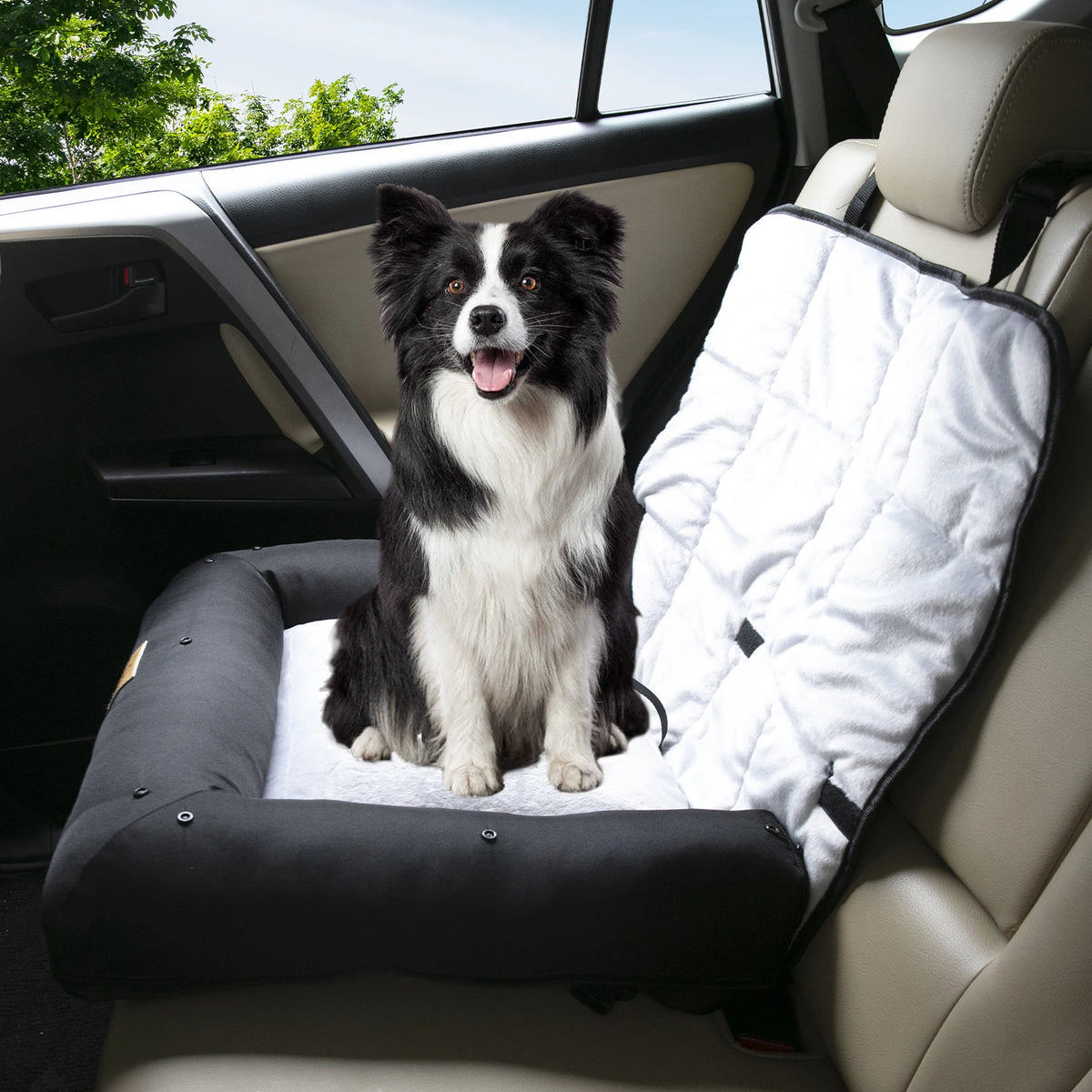 Waterproof Dog Car Booster Seat & Travel Bed
