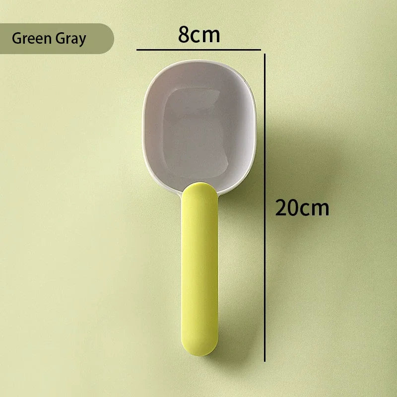 Pet Food Scoop with Bag-Sealing Clip