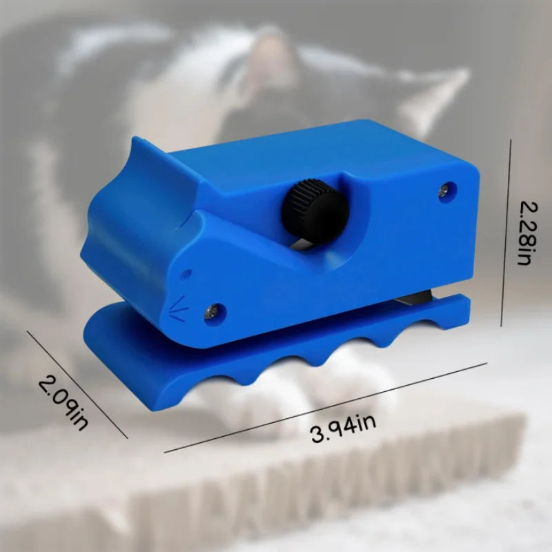 Blue Handheld Cardboard Cutter Tool, DIY Cutting Tool for Making Cat Scratching Pads, Scratch Boards & Cat Beds