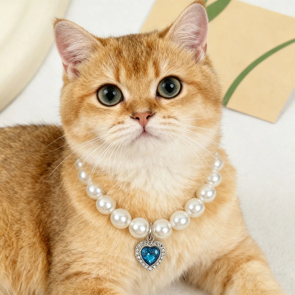 Princess Style Pet Pearl Collar for Dogs Cats - Cute Jewelry Accessory for Puppy Kitten Chihuahua Perfect Wedding Gift