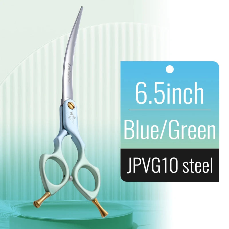 Professional 440C Curved Dog Grooming Shears