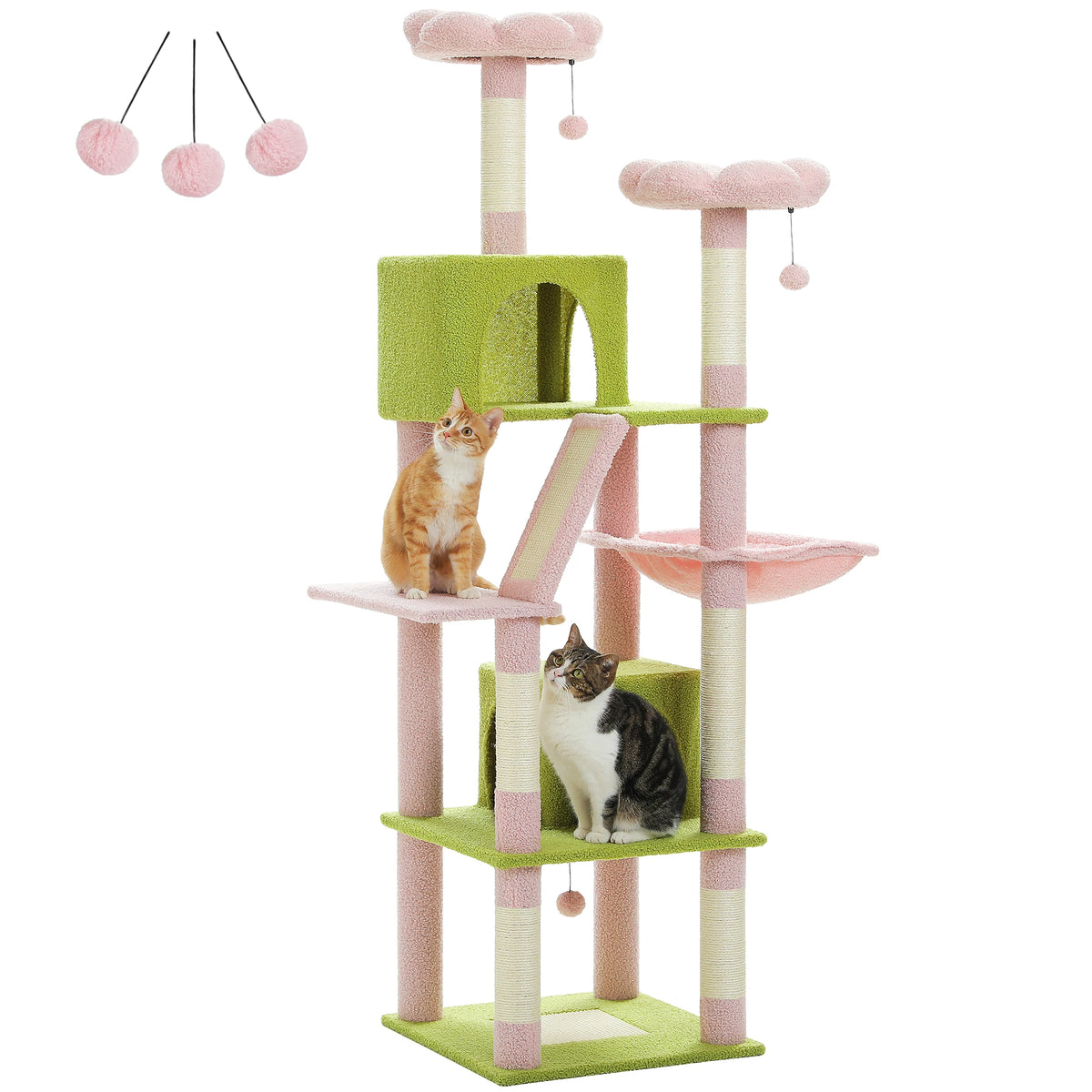 Large Multi-Level Cat Tower with Caves & Perches