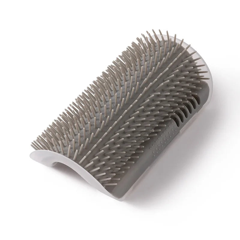Pet Cat Corner Scrubber Massager Brush, Wall‑Mount Cat Scratcher Grooming Comb, Massage Corner Brush for Pet Cat Supplies