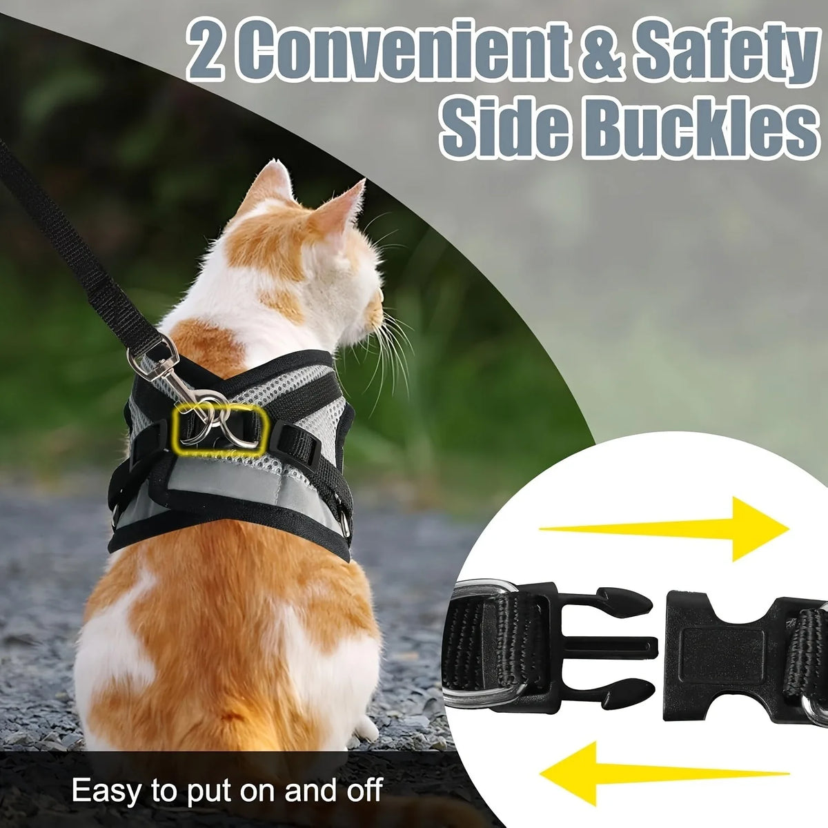 Pets Collar, Harness, Cats Pet Products Kitten Accessories Goods Kittens Harness Leash Things Breast-band Supplies For Cat Home